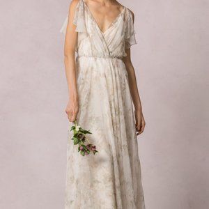 Jenny Yoo Cassie Vintage Floral Ivory Sage Multi